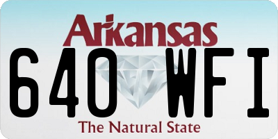 AR license plate 640WFI