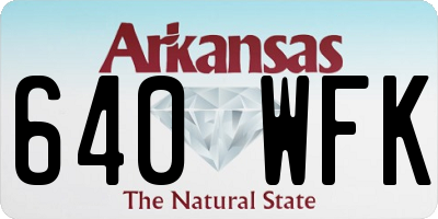 AR license plate 640WFK
