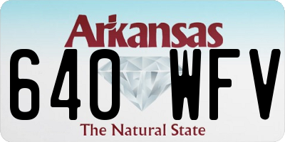 AR license plate 640WFV