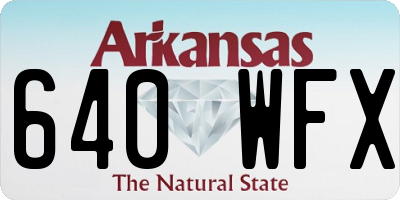 AR license plate 640WFX