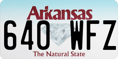 AR license plate 640WFZ