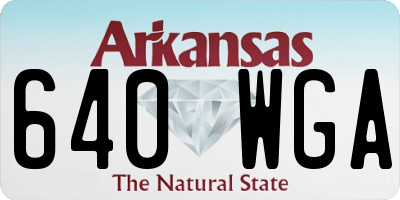 AR license plate 640WGA