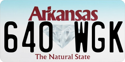 AR license plate 640WGK