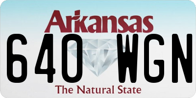 AR license plate 640WGN
