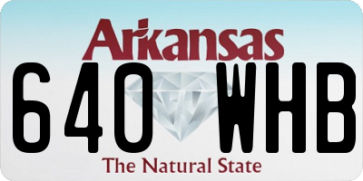 AR license plate 640WHB