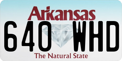 AR license plate 640WHD