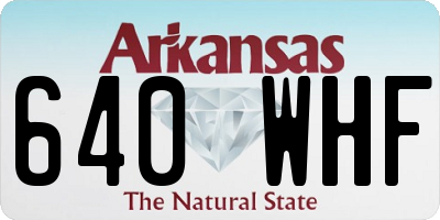 AR license plate 640WHF