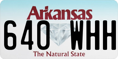 AR license plate 640WHH