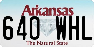 AR license plate 640WHL