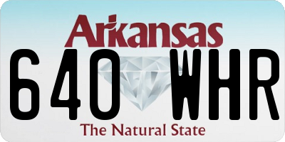 AR license plate 640WHR