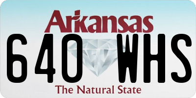 AR license plate 640WHS
