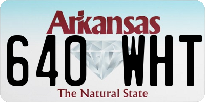 AR license plate 640WHT