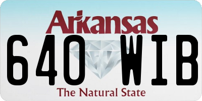 AR license plate 640WIB
