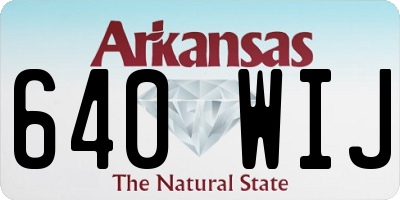 AR license plate 640WIJ