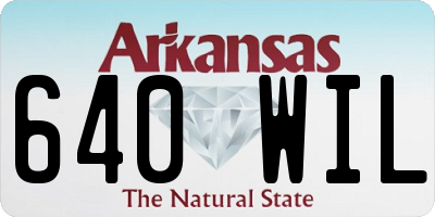 AR license plate 640WIL
