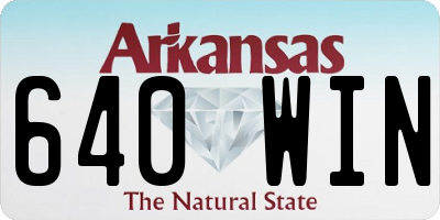 AR license plate 640WIN