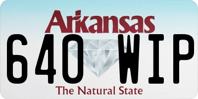 AR license plate 640WIP