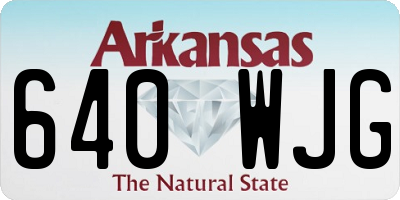 AR license plate 640WJG