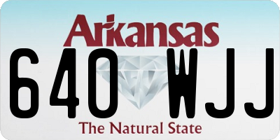 AR license plate 640WJJ