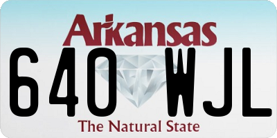 AR license plate 640WJL