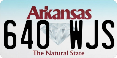 AR license plate 640WJS