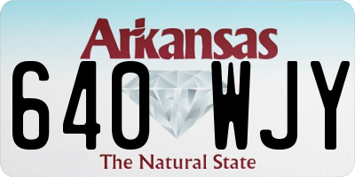 AR license plate 640WJY