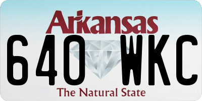 AR license plate 640WKC