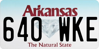 AR license plate 640WKE