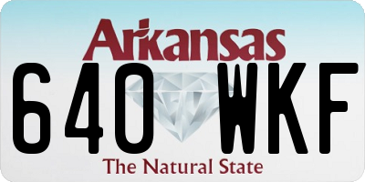 AR license plate 640WKF
