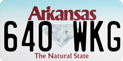 AR license plate 640WKG