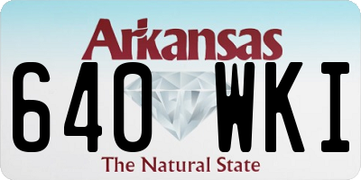 AR license plate 640WKI