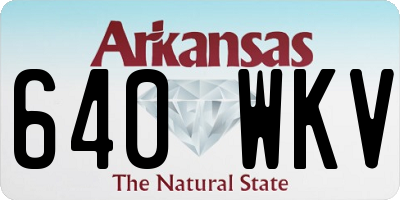 AR license plate 640WKV