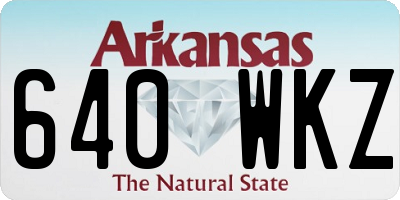 AR license plate 640WKZ