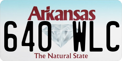 AR license plate 640WLC