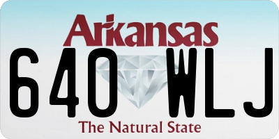 AR license plate 640WLJ