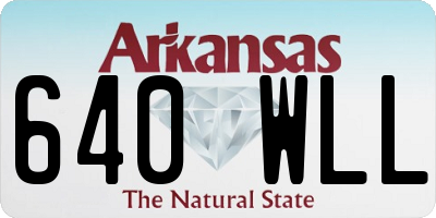 AR license plate 640WLL