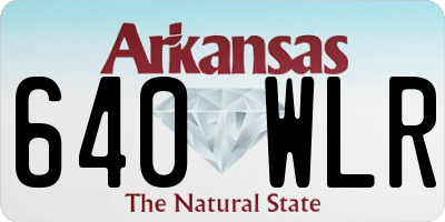 AR license plate 640WLR