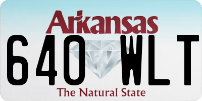 AR license plate 640WLT