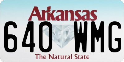 AR license plate 640WMG