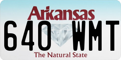 AR license plate 640WMT