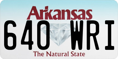 AR license plate 640WRI