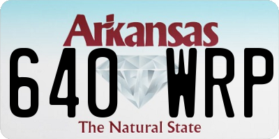 AR license plate 640WRP