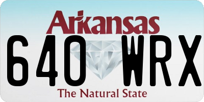 AR license plate 640WRX