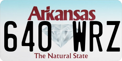 AR license plate 640WRZ
