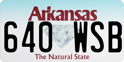 AR license plate 640WSB