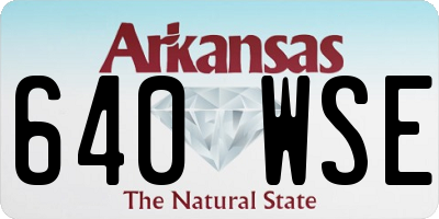 AR license plate 640WSE