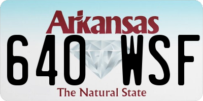 AR license plate 640WSF