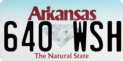 AR license plate 640WSH