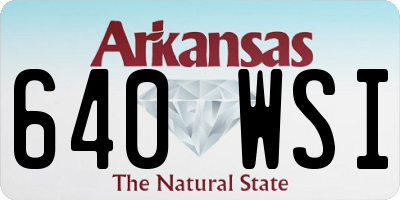 AR license plate 640WSI