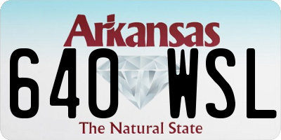 AR license plate 640WSL